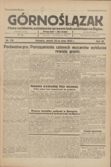 Górnoślązak : pismo codzienne, poświęcone sprawom ludu polskiego na Śląsku.R.32, nr 118 (23 maja 1933)