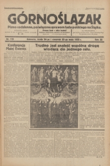 Górnoślązak : pismo codzienne, poświęcone sprawom ludu polskiego na Śląsku.R.32, nr 119 (24/25 maja 1933)