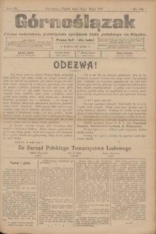 Górnoślązak : pismo codzienne, poświęcone sprawom ludu polskiego na Sląsku.R.4, nr 108 (12 maja 1905) + wkładka