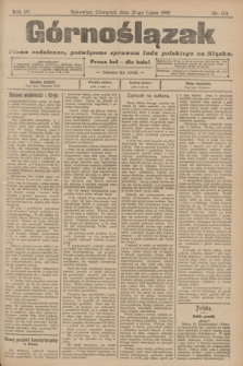 Górnoślązak : pismo codzienne, poświęcone sprawom ludu polskiego na Śląsku.R.4, nr 170 (27 lipca 1905)
