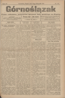 Górnoślązak : pismo codzienne, poświęcone sprawom ludu polskiego na Śląsku.R.4, nr 183 (11 sierpnia 1905)