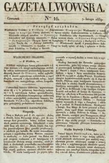Gazeta Lwowska. 1839, nr 16