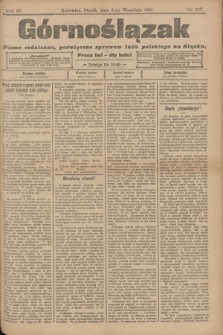 Górnoślązak : pismo codzienne, poświęcone sprawom ludu polskiego na Śląsku.R.4, nr 207 (8 września 1905)