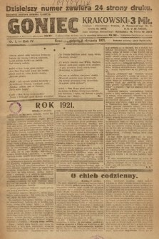 Goniec Krakowski. 1921, nr 1
