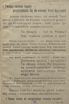 I Twoim ruchem łopaty przyczyniasz sie do obrony Twej Ojczyzny!