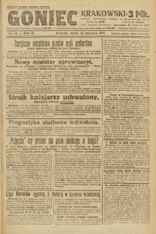 Goniec Krakowski. 1921, nr 11
