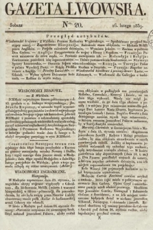 Gazeta Lwowska. 1839, nr 20