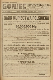 Goniec Krakowski. 1921, nr 30
