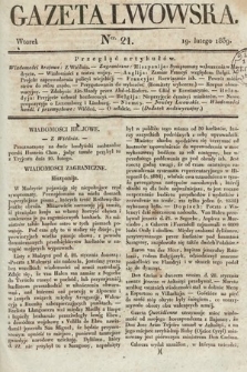 Gazeta Lwowska. 1839, nr 21