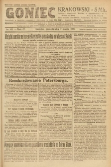 Goniec Krakowski. 1921, nr 63