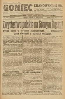 Goniec Krakowski. 1921, nr 78