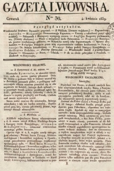 Gazeta Lwowska. 1839, nr 39