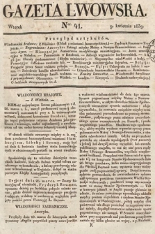 Gazeta Lwowska. 1839, nr 41