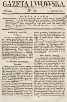 Gazeta Lwowska. 1839, nr 42