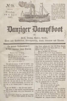 Danziger Dampfboot für Geist, Humor, Satire, Poesie, Welt- und Volksleben, Korrespondenz, Kunst, Literatur und Theater. Jg.7, № 79 (4 Juli 1837) + dod.