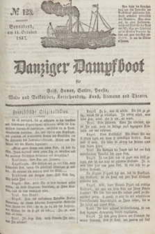 Danziger Dampfboot für Geist, Humor, Satire, Poesie, Welt- und Volksleben, Korrespondenz, Kunst, Literatur und Theater. Jg.7, № 123 (14 October 1837) + dod.