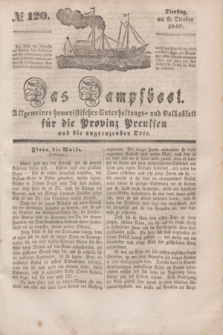 Das Dampfboot : allgemeines humoristisches Unterhaltungs- und Volksblatt für die Provinz Preussen und die angrenzenden Orte. [Jg.10], № 120 (6 October 1840) + dod.