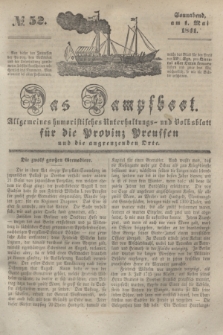 Das Dampfboot : allgemeines humoristisches Unterhaltungs- und Volksblatt für die Provinz Preussen und die angrenzenden Orte. [Jg.11], № 52 (1 Mai 1841) + dod.