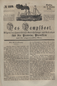 Das Dampfboot : allgemeines humoristisches Unterhaltungs- und Volksblatt für die Provinz Preussen und die angrenzenden Orte. [Jg.11], № 119 (5 October 1841) + dod.