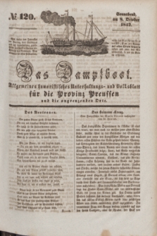 Das Dampfboot : allgemeines humoristisches Unterhaltungs- und Volksblatt für die Provinz Preussen und die angrenzenden Orte. [Jg.12], № 120 (8 October 1842) + dod.
