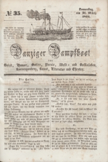 Danziger Dampfboot für Geist, Humor, Satire, Poesie, Welt- und Volksleben, Korrespondenz, Kunst, Literatur und Theater. [Jg.14], № 35 (21 März 1844) + dod.