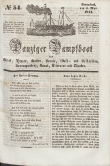 Danziger Dampfboot für Geist, Humor, Satire, Poesie, Welt- und Volksleben, Korrespondenz, Kunst, Literatur und Theater. [Jg.14], № 54 (4 Mai 1844) + dod.