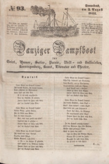 Danziger Dampfboot für Geist, Humor, Satire, Poesie, Welt- und Volksleben, Korrespondenz, Kunst, Literatur und Theater. [Jg.14], № 93 (3 August 1844) + dod.