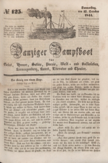 Danziger Dampfboot für Geist, Humor, Satire, Poesie, Welt- und Volksleben, Korrespondenz, Kunst, Literatur Theater. [Jg.14], № 125 (17 October 1844) + dod.