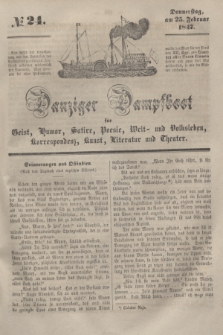 Danziger Dampfboot für Geist, Humor, Satire, Poesie, Welt- und Volksleben, Korrespondenz, Kunst, Literatur und Theater. [Jg.17], № 24 (25 Februar 1847) + dod.