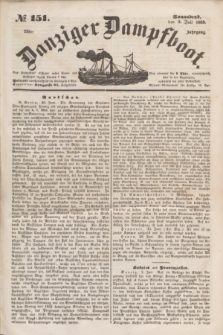Danziger Dampfboot. Jg.23, № 151 (2 Juli 1853)