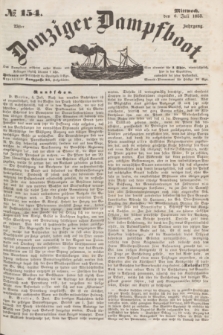 Danziger Dampfboot. Jg.23, № 154 (6 Juli 1853)