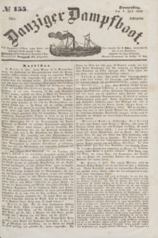 Danziger Dampfboot. Jg.23, № 155 (7 Juli 1853)