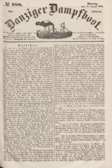 Danziger Dampfboot. Jg.23, № 188 (15 August 1853)