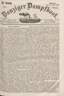 Danziger Dampfboot. Jg.23, № 200 (29 August 1853)
