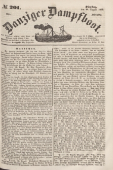 Danziger Dampfboot. Jg.23, № 201 (30 August 1853)
