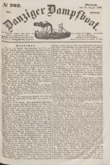 Danziger Dampfboot. Jg.23, № 202 (31 August 1853)