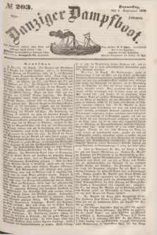 Danziger Dampfboot. Jg.23, № 203 (1 September 1853)