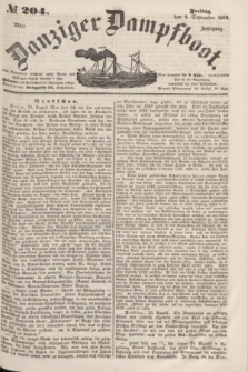 Danziger Dampfboot. Jg.23, № 204 (2 September 1853)
