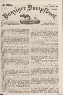 Danziger Dampfboot. Jg.23, № 208 (7 September 1853)