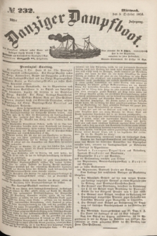 Danziger Dampfboot. Jg.23, № 232 (5 October 1853)