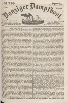 Danziger Dampfboot. Jg.23, № 235 (8 October 1853)