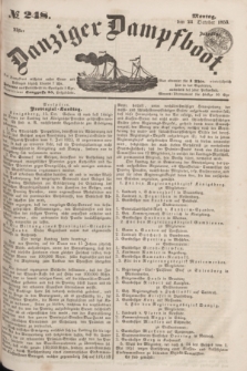 Danziger Dampfboot. Jg.23, № 248 (24 October 1853)