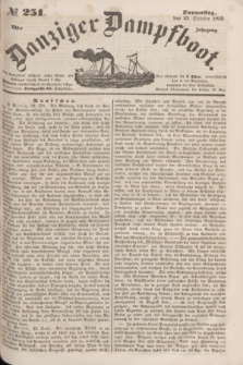 Danziger Dampfboot. Jg.23, № 251 (27 October 1853)