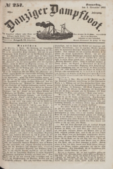 Danziger Dampfboot. Jg.23, № 257 (3 November 1853)