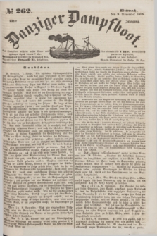 Danziger Dampfboot. Jg.23, № 262 (9 November 1853)