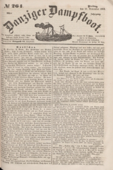 Danziger Dampfboot. Jg.23, № 264 (11 November 1853)