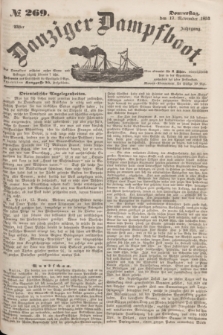 Danziger Dampfboot. Jg.23, № 269 (17 November 1853)