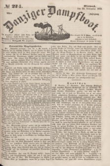 Danziger Dampfboot. Jg.23, № 274 (23 November 1853)