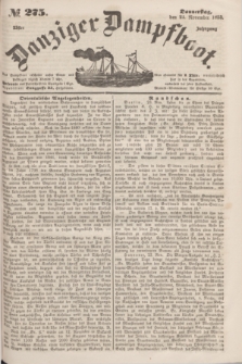 Danziger Dampfboot. Jg.23, № 275 (24 November 1853)
