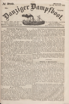 Danziger Dampfboot. Jg.23, № 280 (30 November 1853)